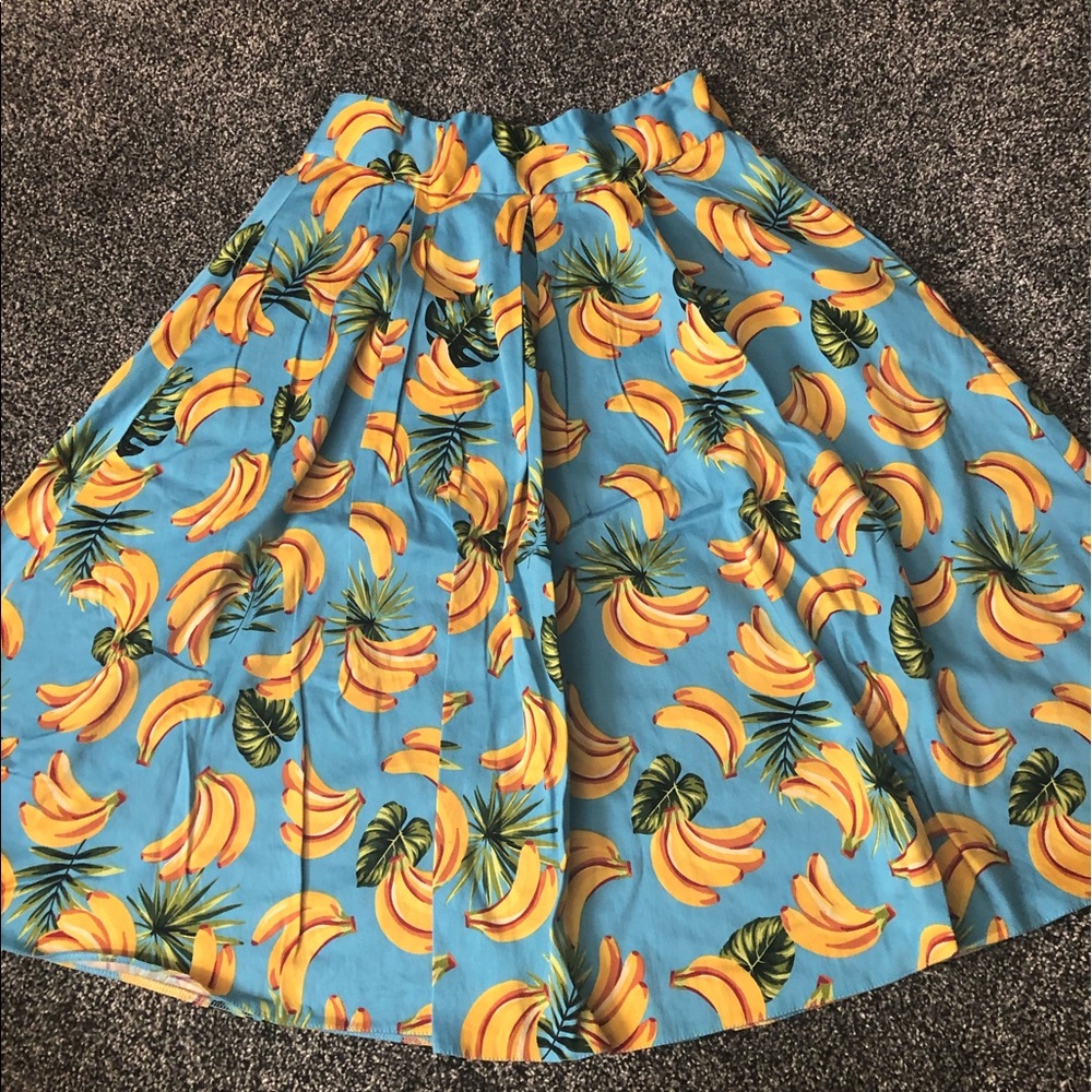 Lady Vintage Banana Circle Skirt